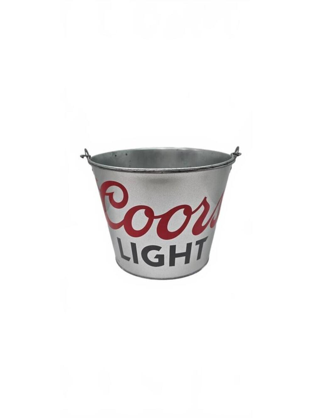 Coors Light Metal Beer Bucket with Handle